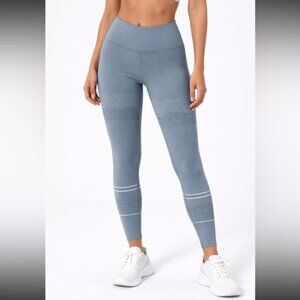 Lilybod Women's Blue & Gray Activate Full Length Leggings Size Small